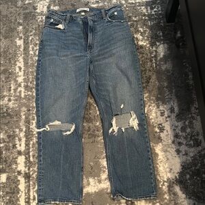 Abercrombie and Fitch Ankle Straight Ultra High Rise